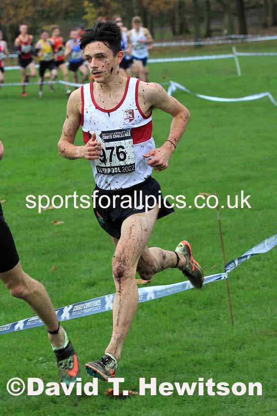 Junior Men, 2022 British Athletics Cross Challenge, Sefton Park, Liverpool.  Photo: David T. Hewitson/Sports for All Pics